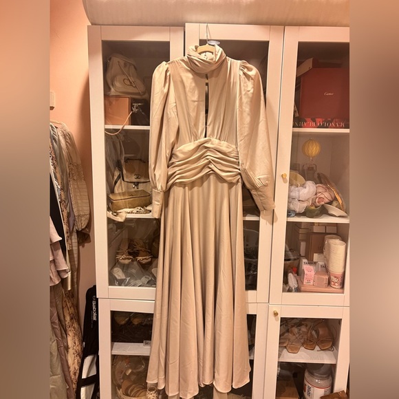 orseund iris night out maxi dress cream - Picture 6 of 9